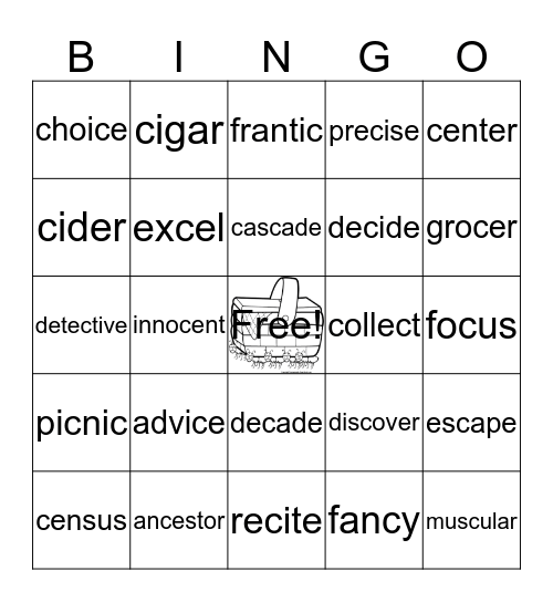Hard & Soft C Bingo Card