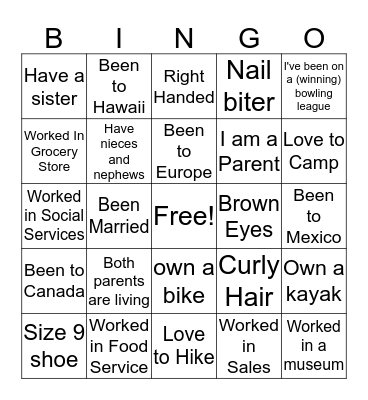 JobFathers Bingo-Lee-Ann Bingo Card