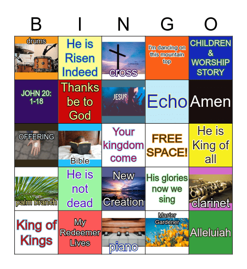 FRC Easter 2020 Bingo Card