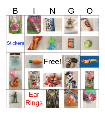 Easter Egg Bingo Card