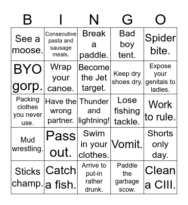 More Beer Than Brains Bingo Card