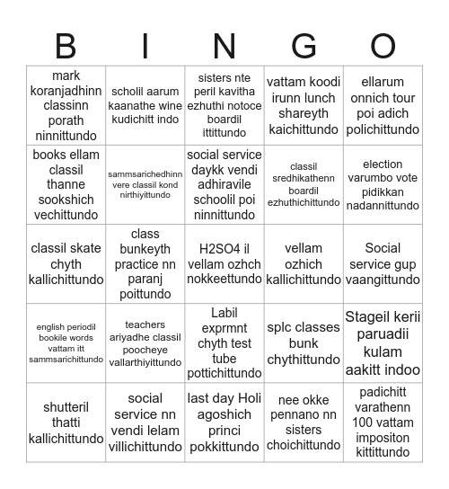 +2 life Bingo Card
