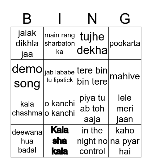 Ringo with Zen Bingo Card