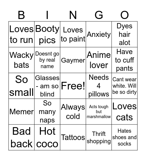 Maple bingo Card