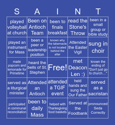 Have you ever... St. Stephen The Witness Bingo Card