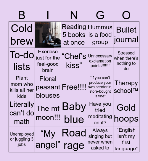 Mary Bingo Card