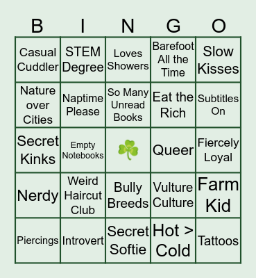 How Much Are You Like Becki? Bingo Card