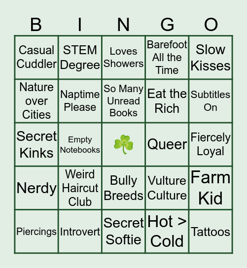 How Much Are You Like Becki? Bingo Card