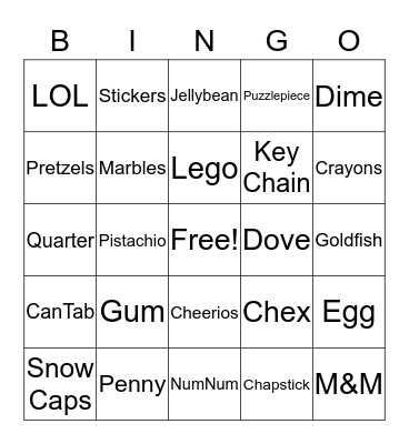 Easter Bingo Card
