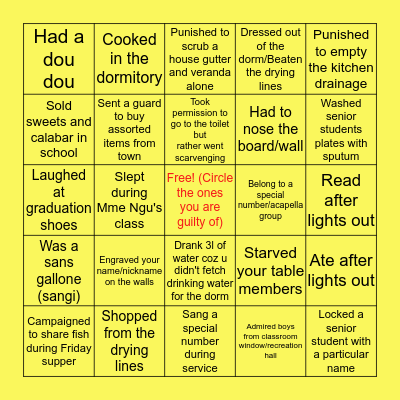 SBC Limbe, Part 3 Bingo Card