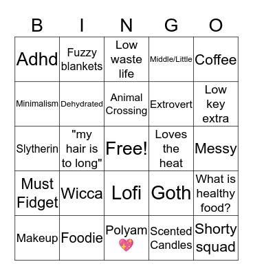 Link Bingo Card