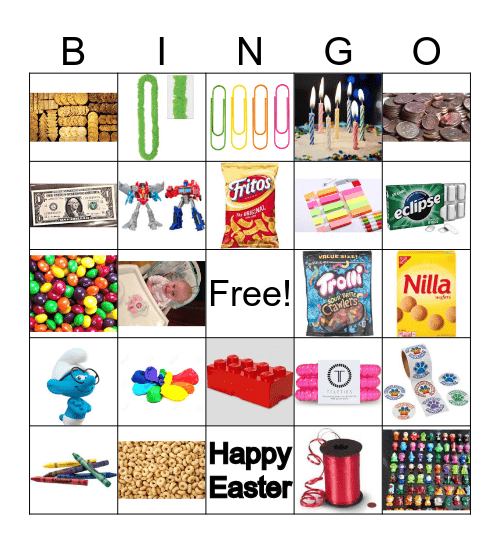 Happy Easter Bingo Card