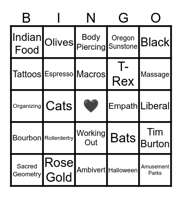 how similar are we Bingo Card