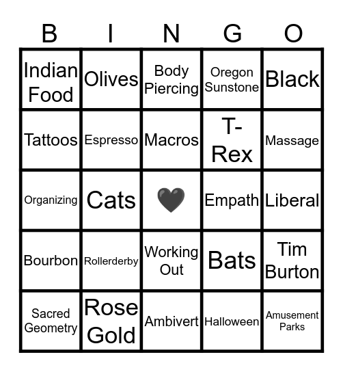 how similar are we Bingo Card