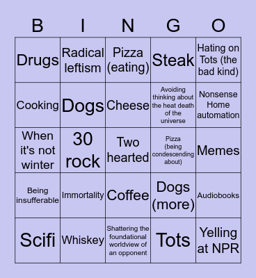Gerber BINGO Card