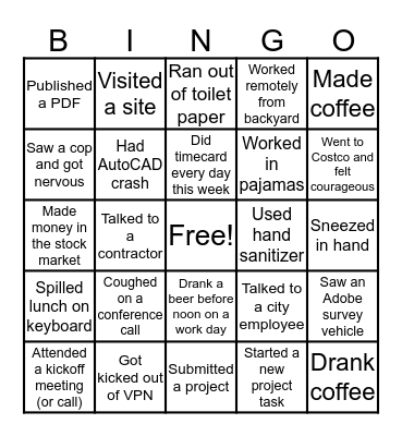 Adobe Bingo! Bingo Card