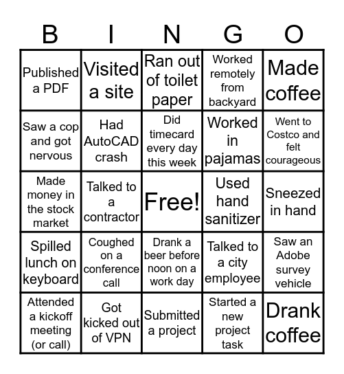 Adobe Bingo! Bingo Card