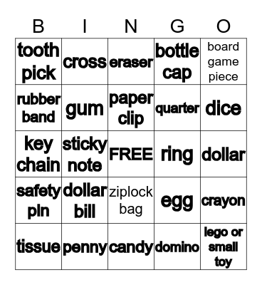 EASTER BINGO Card