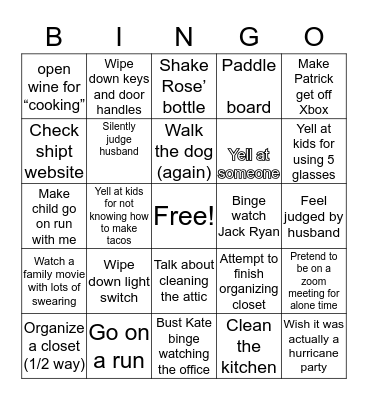 ACC Bingo (JG) Bingo Card