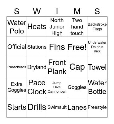 Cyclone Bingo Card