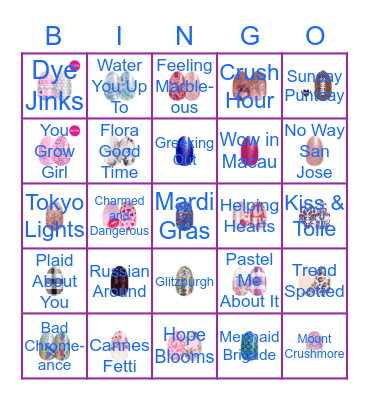 Color Street BINGO Card