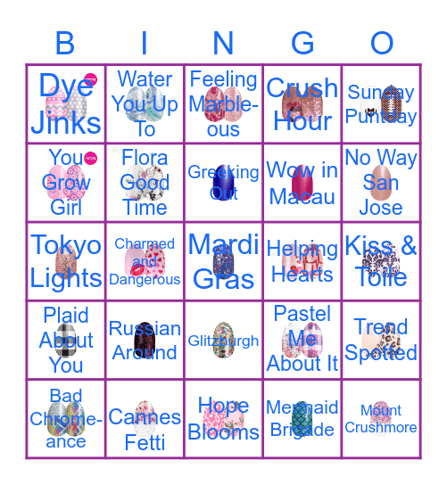 Color Street BINGO Card
