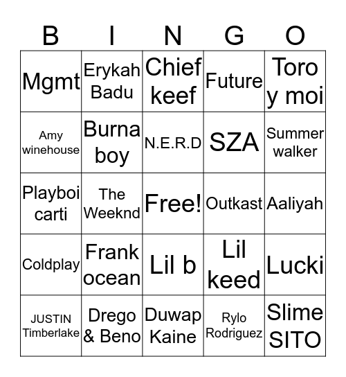 Aaron’s aux Bingo Card