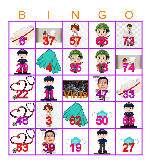 Quarantine Edition!!! (BLEACHERS) Bingo Card