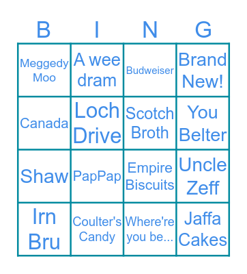 JEEZO BINGO - THE LOCKDOWN EDITION Bingo Card