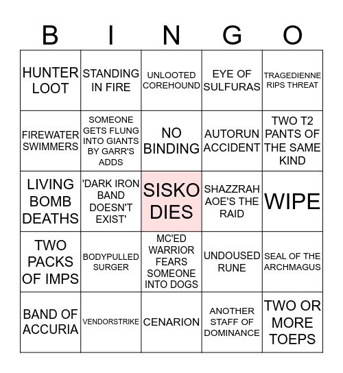 TWILIGHT BROTHERHOOD MC Bingo Card