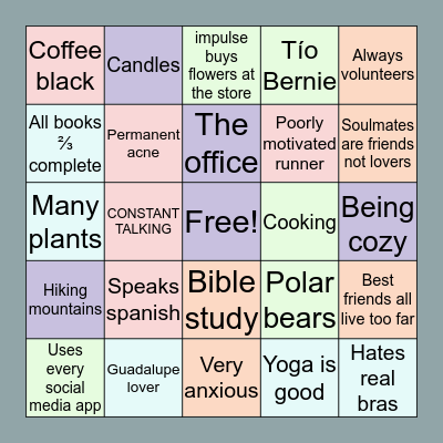 Are you like MERCEDES? Bingo Card