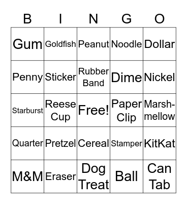 Easter Bingo Card