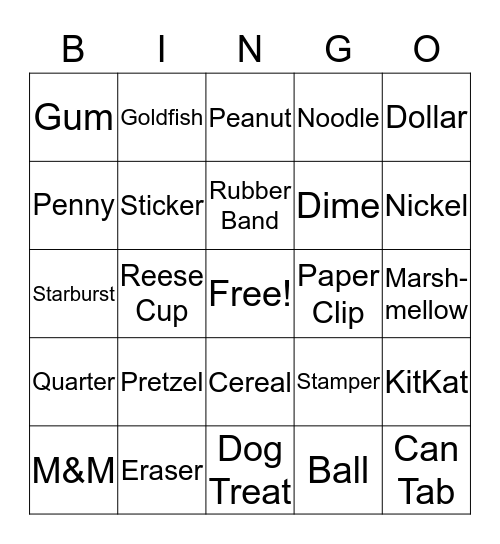 Easter Bingo Card