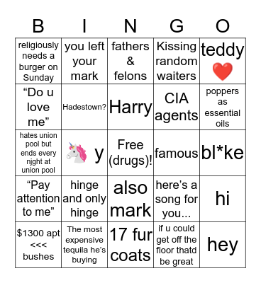 Ksols Bingo Card