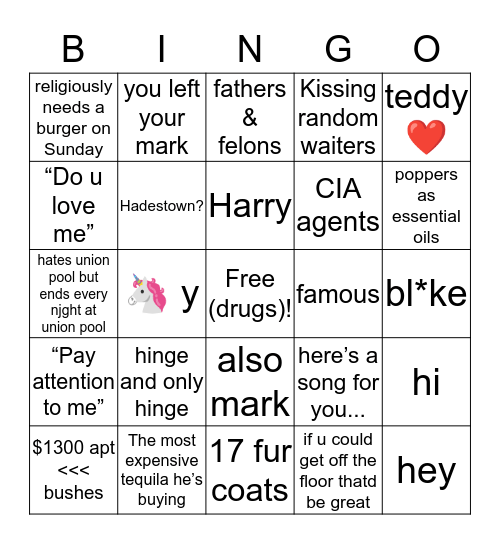 Ksols Bingo Card