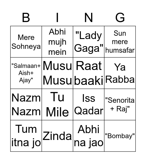 Ringo with Zen Bingo Card
