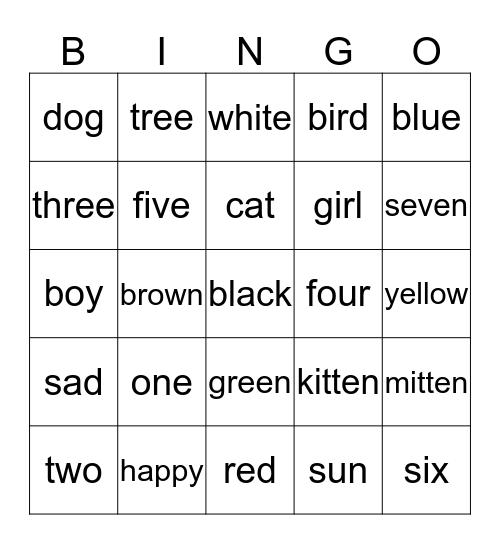 one Bingo Card