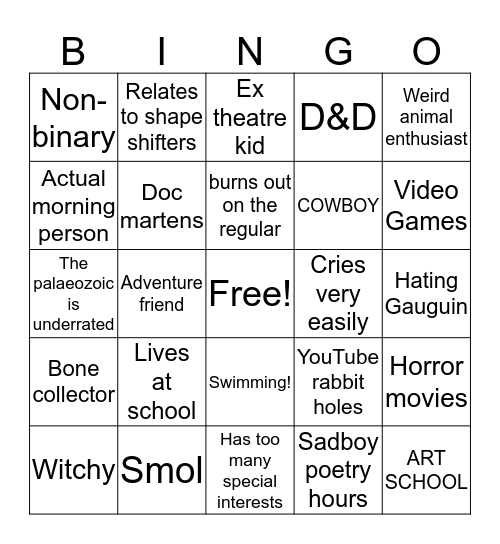 JUDE BINGO Card