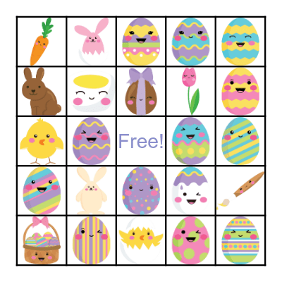 Easter Bingo Card