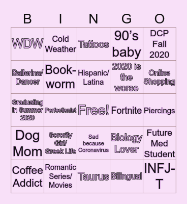 MAYLEE’S BINGO Card