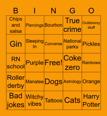 How similar are we? Bingo Card