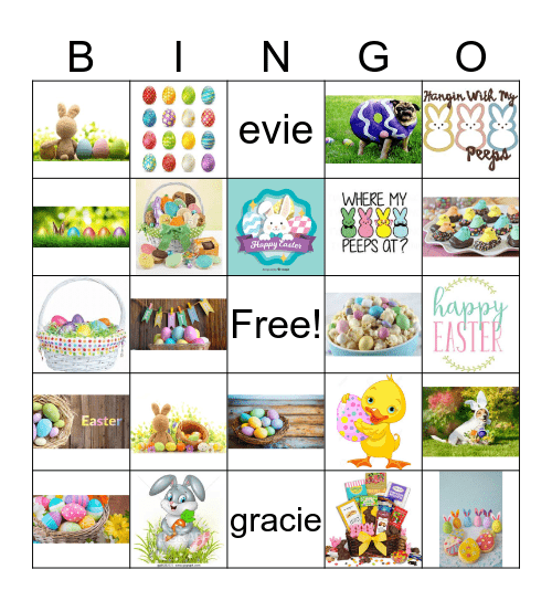 EASTER Bingo Card