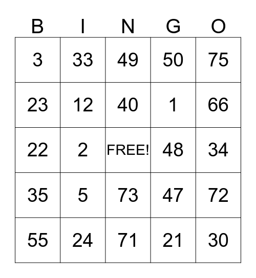 Audrey Kanian Bingo Card