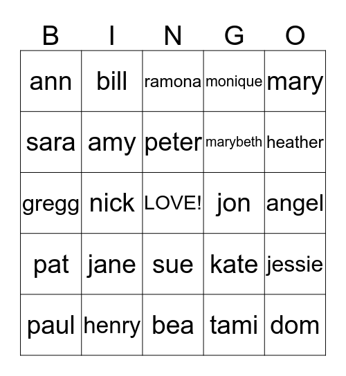 AssistU Bingo! Bingo Card