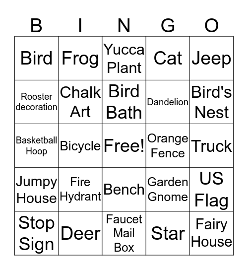 Easter Bingo Card