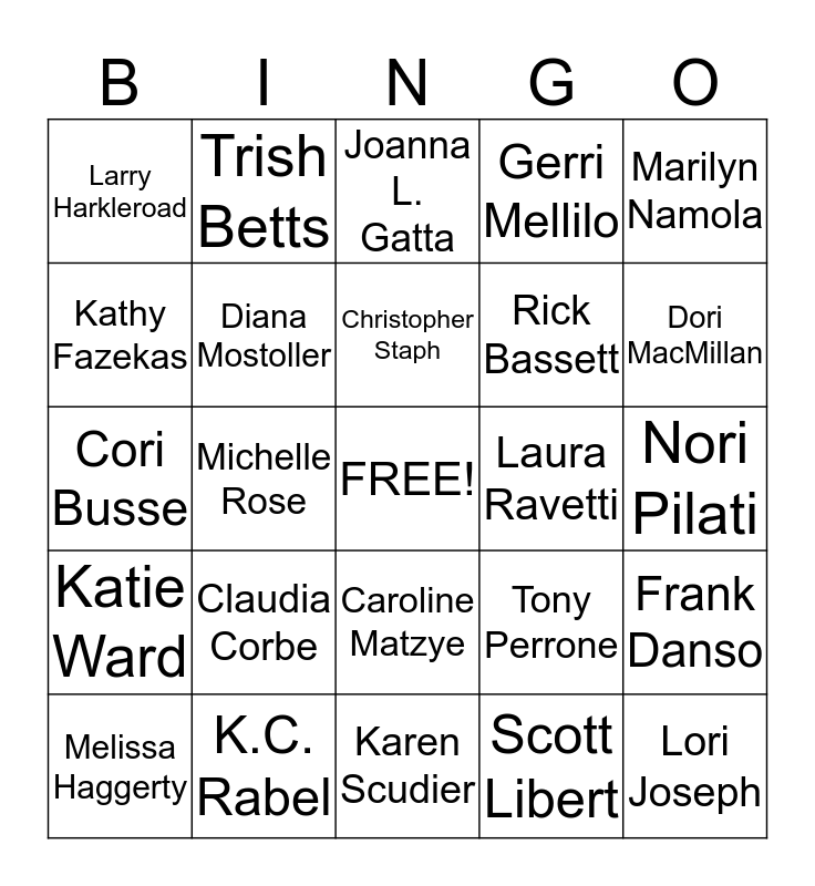 Niles Primary and Intermediate Bingo Card