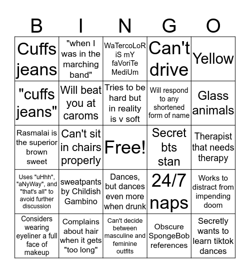 Savitha Bingo Card