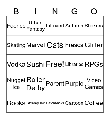 Bolt Bingo Card