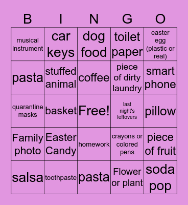 Easter Bingo! Bingo Card