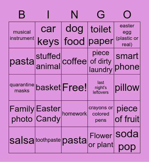 Easter Bingo! Bingo Card